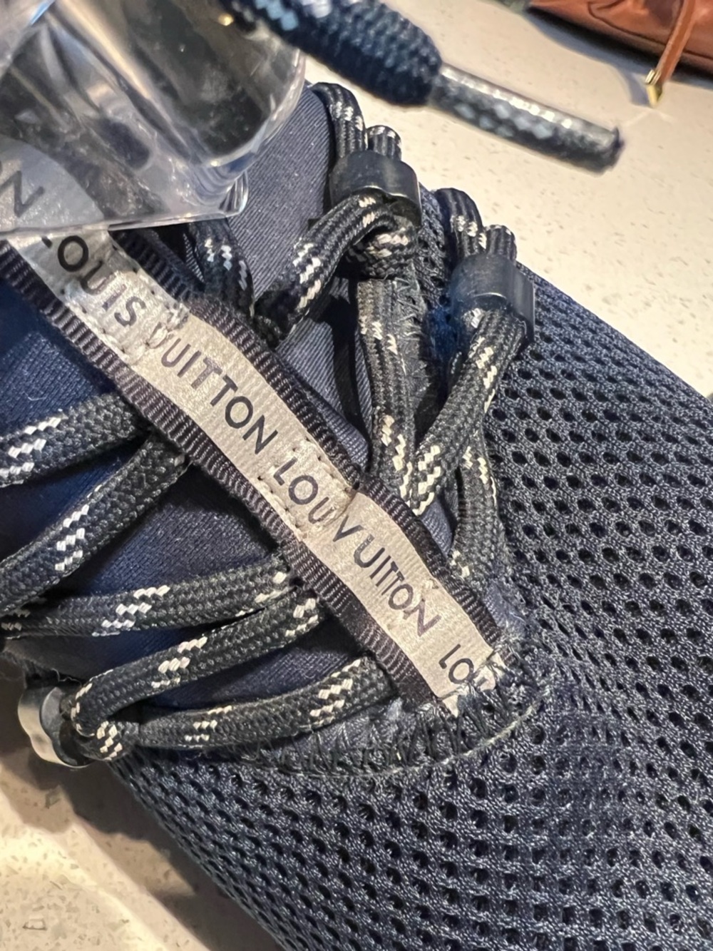 Louis Vuitton fastlane blue mesh sneakers - Picture 7 of 10